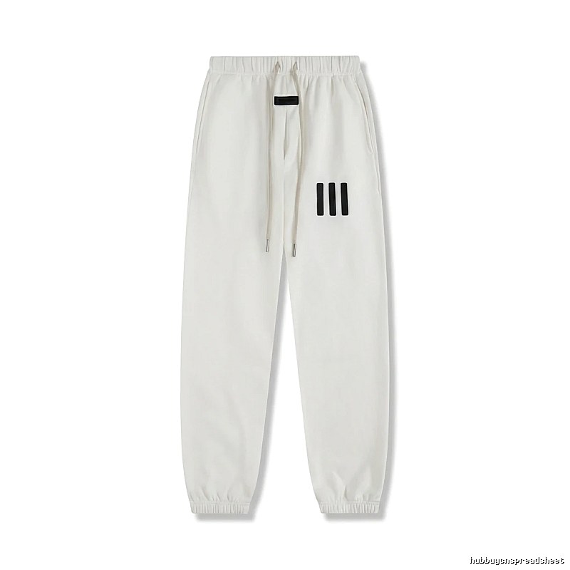 ESSENTIALS minimalist style white sweatpants