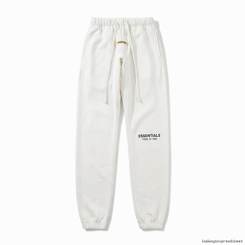 ESSENTIALS minimalist style white sweatpants