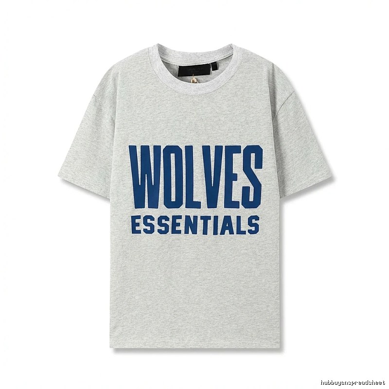 ESSENTIALS Simple Grey Short Sleeve