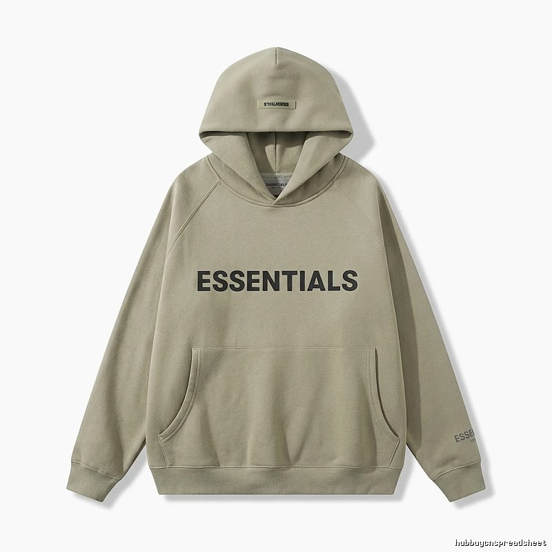 ESSENTIALS Simple Style Grey Hoodie