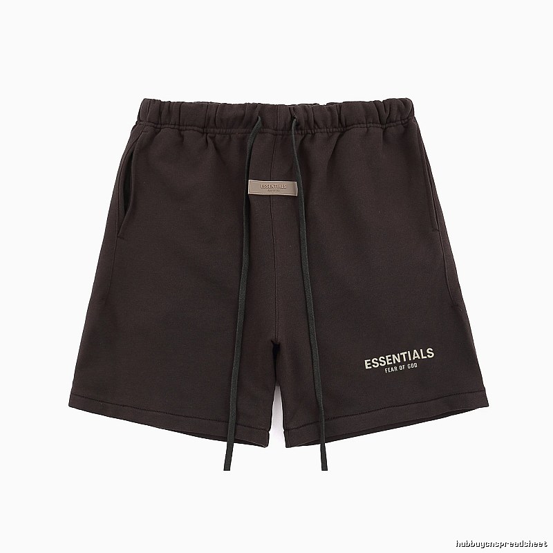 Essentials trendy brand dark coffee shorts