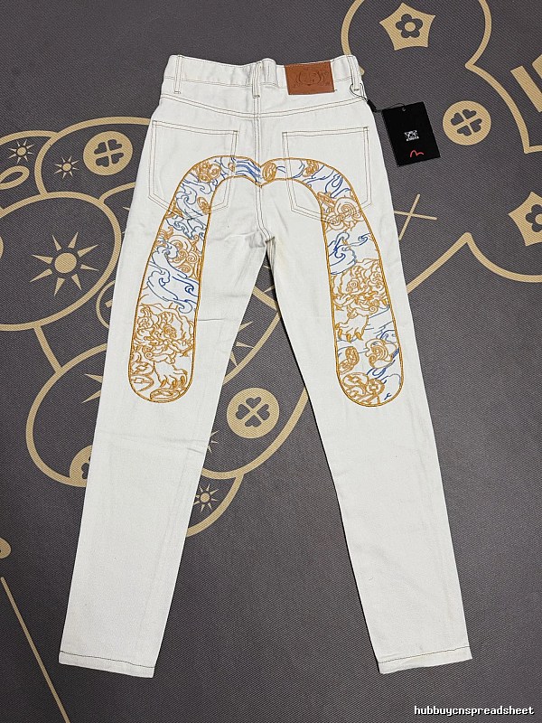 Evisu Ornate Graphic Jeans Style Edit in White