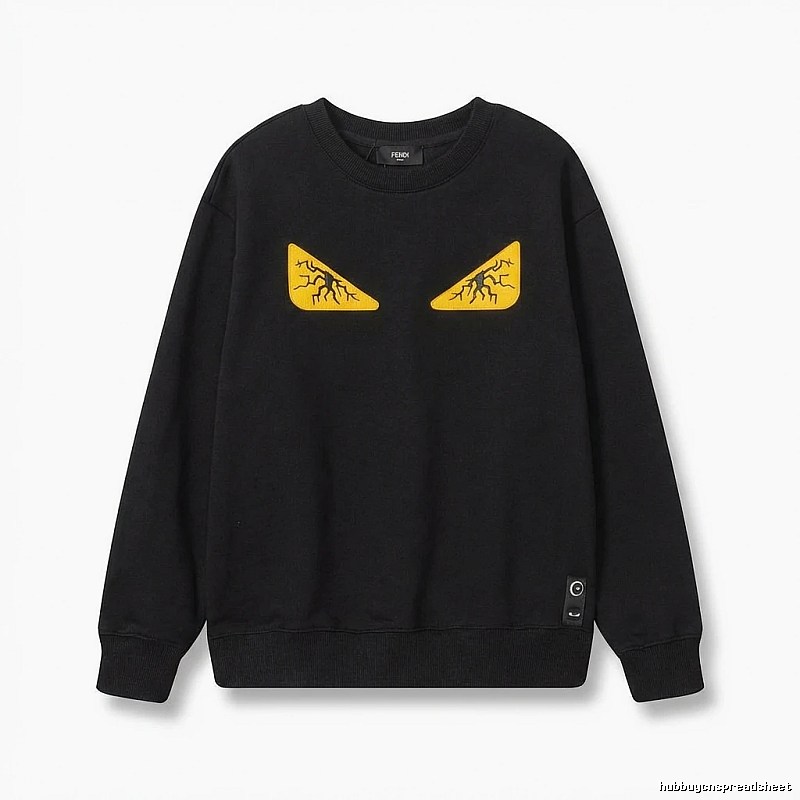 Fendi Monster Trendy Cool Black Sweatshirt