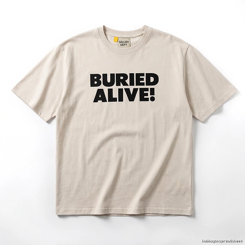 Gallery Dept. Alphabet Style Beige T-shirt