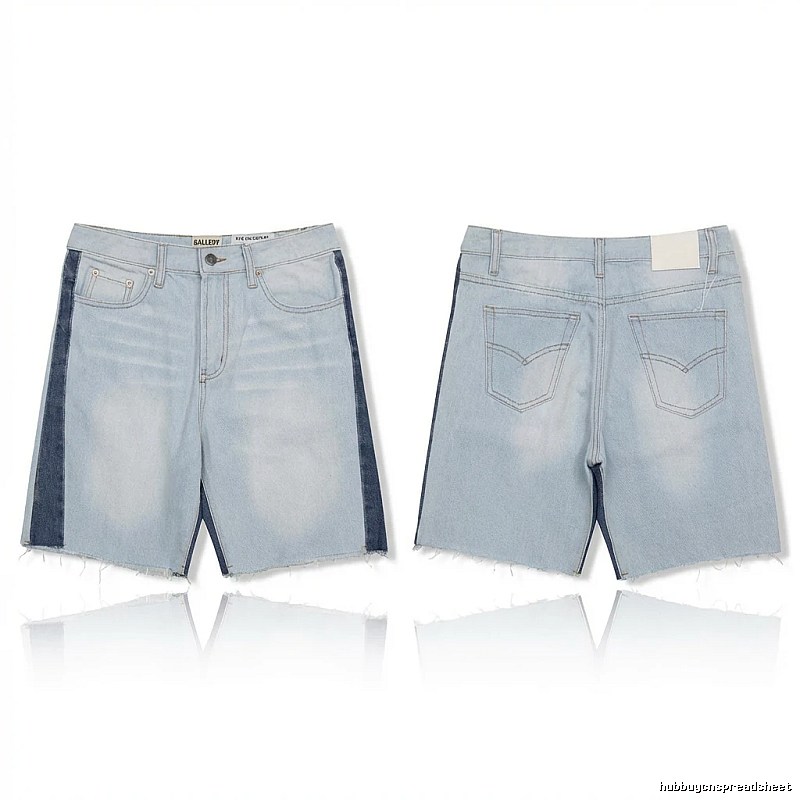 Gallery Dept denim-style light blue shorts