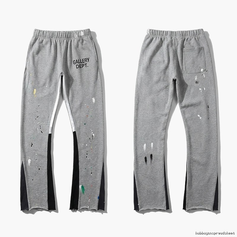 Gallery Dept. Graffiti Street Style Grey Pants