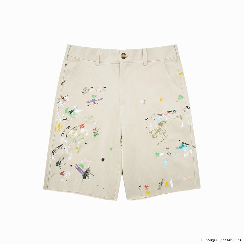Gallery Dept Graffiti Style Beige Shorts