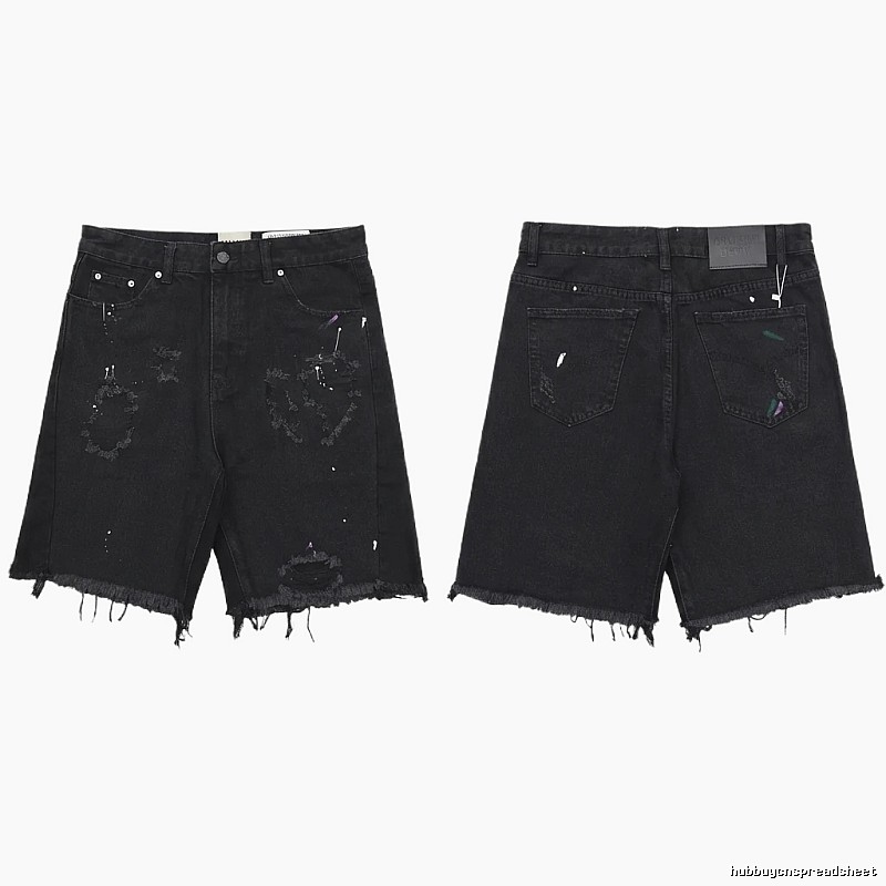 Gallery Dept Graffiti Style Black Shorts
