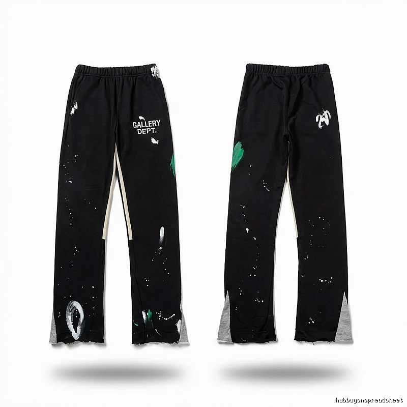 Gallery Dept Graffiti Style Black Trousers