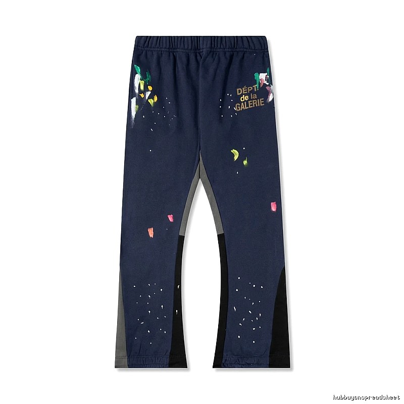 Gallery Dept graffiti-style dark blue sweatpants