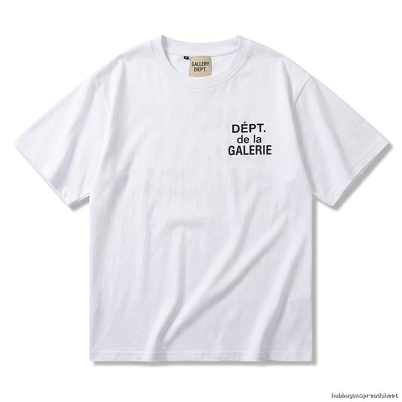 Gallery Dept Minimalist Style White T-shirt