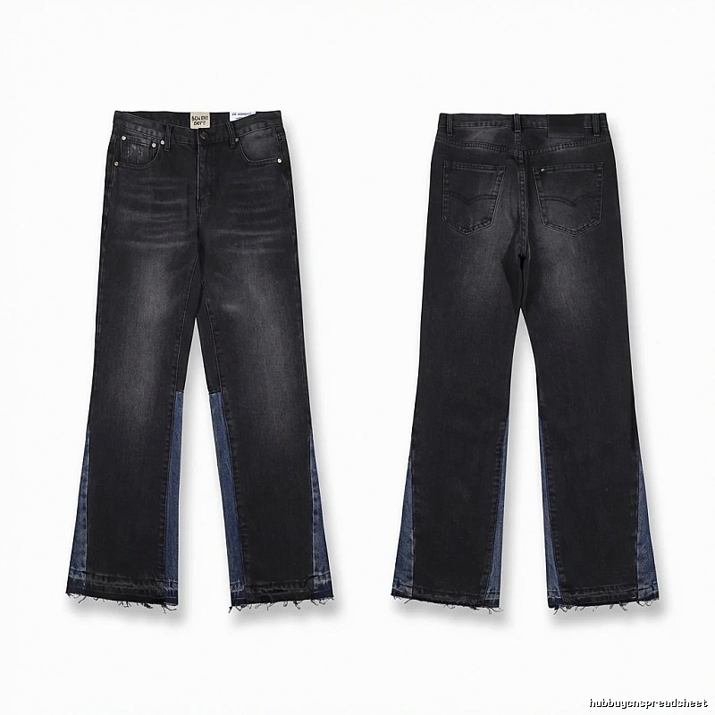 Gallery Dept. patchwork denim style long pants