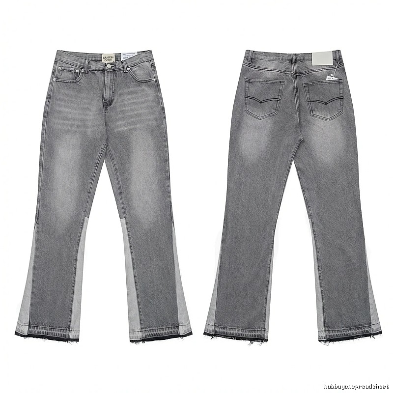 Gallery Dept. patchwork-style grey jeans