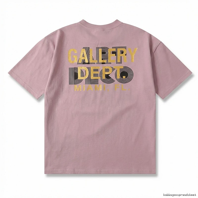 Gallery Dept Simple Style Pink T-shirt