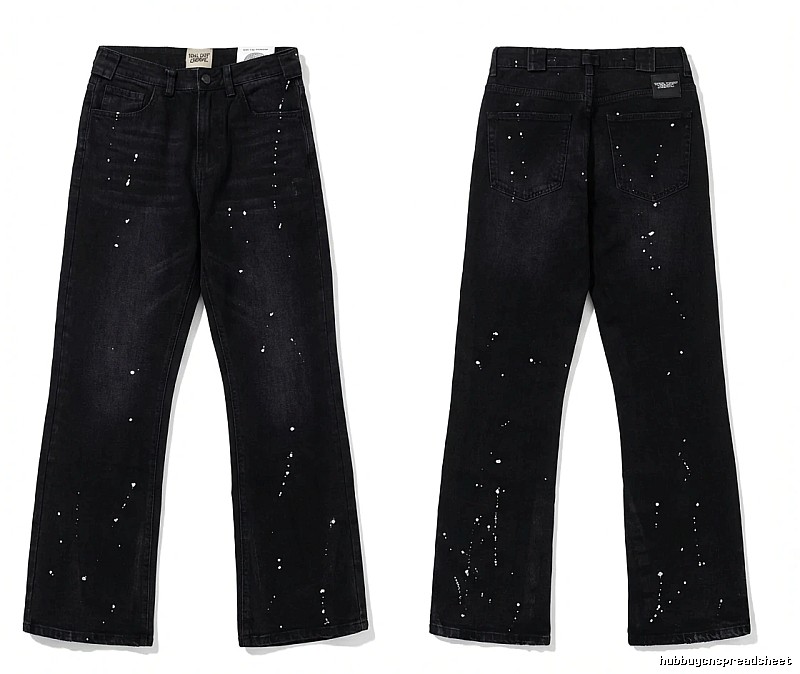Gallery Dept Splatter-paint Style Black Jeans