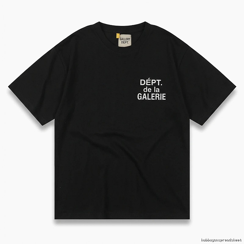 Gallery Dept Trendy and Cool Black T-shirt