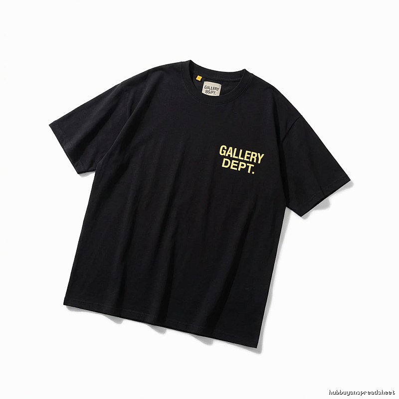 Gallery Dept Trendy and Cool Style Black T-shirt