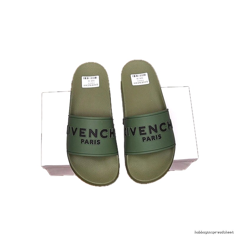 Givenchy Paris Collection Casual Style Army Green Slides