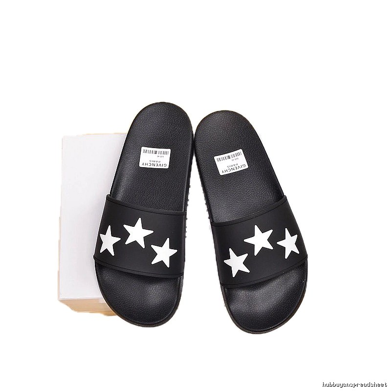 Givenchy Star Collection Trendy Black Slides