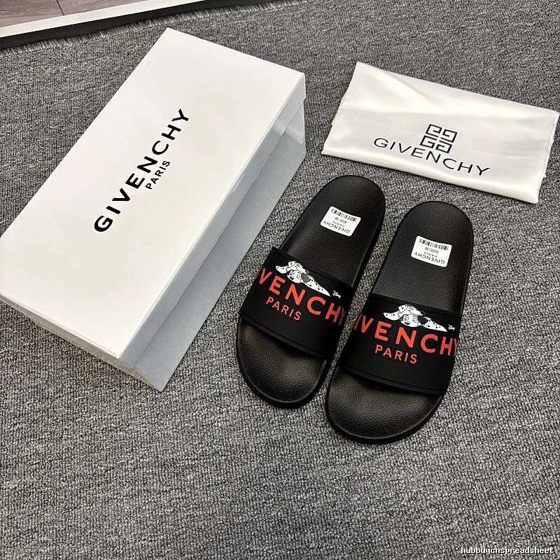 Givenchy x Disney Co-branded Trendy Black Slides