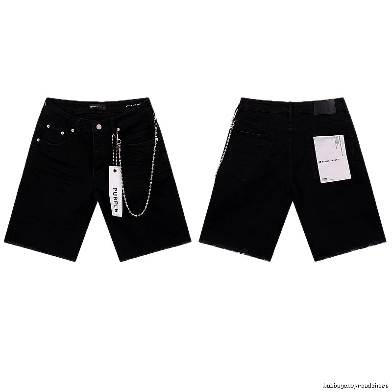 Godspeed Chain High Street Black Denim Shorts