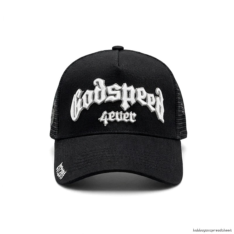 Godspeed retro-style black cap