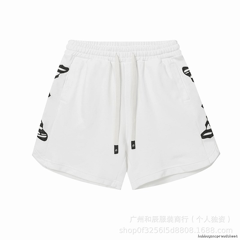 Godspeed Rhinestone Street Style White Shorts