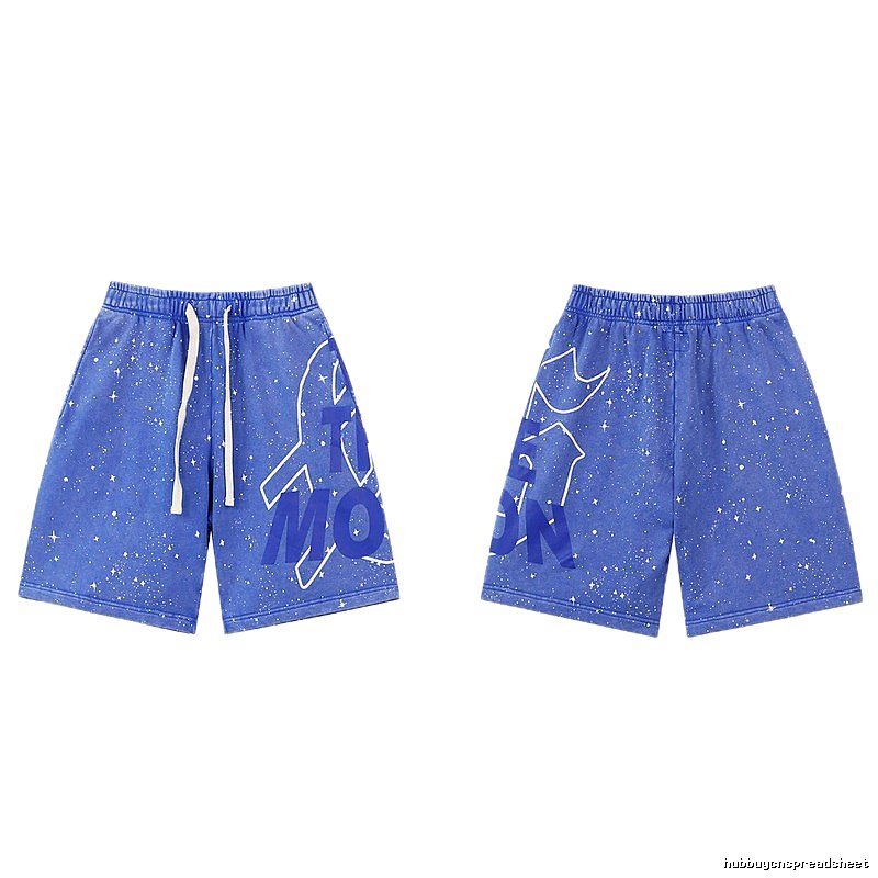 Godspeed Starry Sky Street Style Blue Shorts
