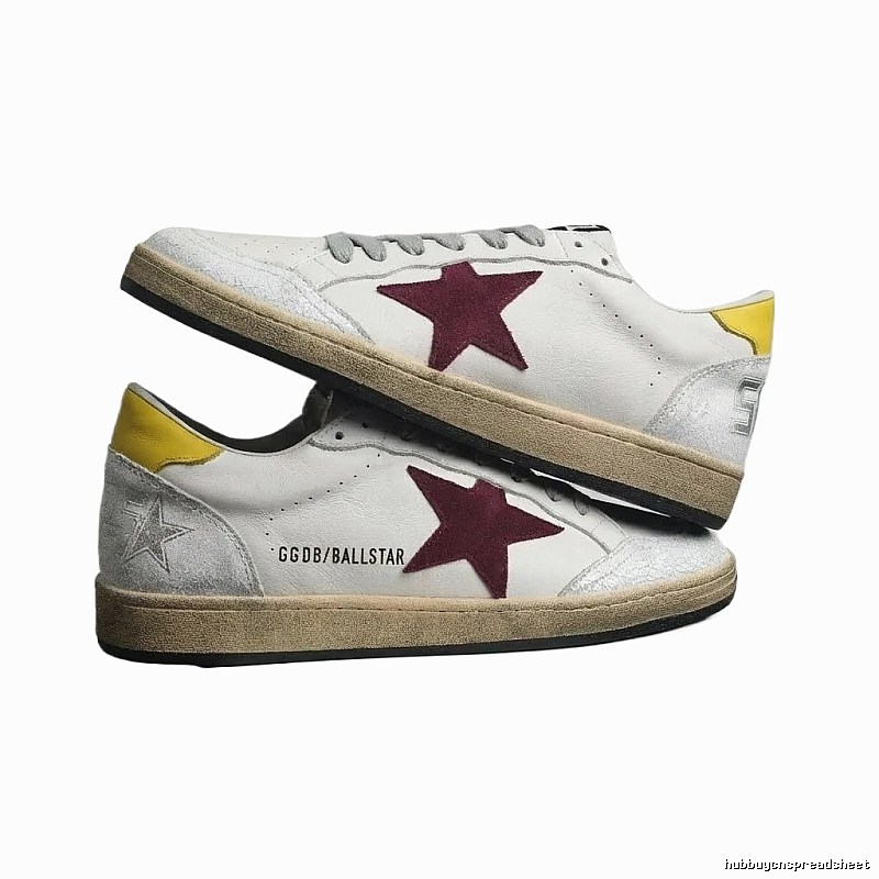 Golden Goose Ballstar retro-style white shoes