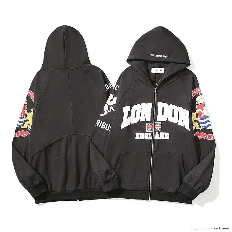 Grailz London-style black hoodie