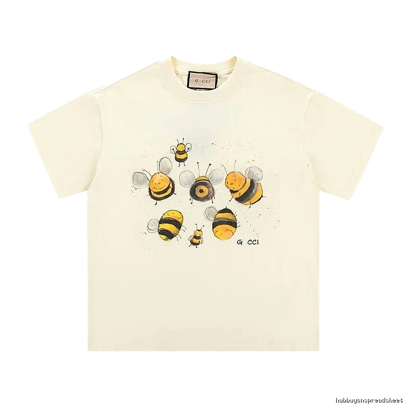 Gucci Bee Graffiti Casual Style Off-white T-shirt