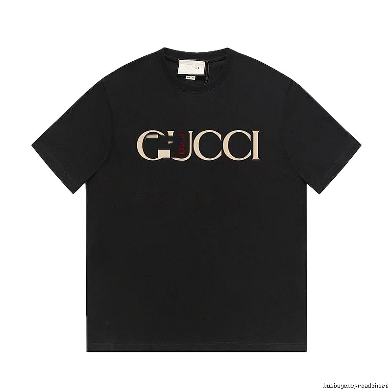 Gucci Classic Print Vintage Style Black T-Shirt