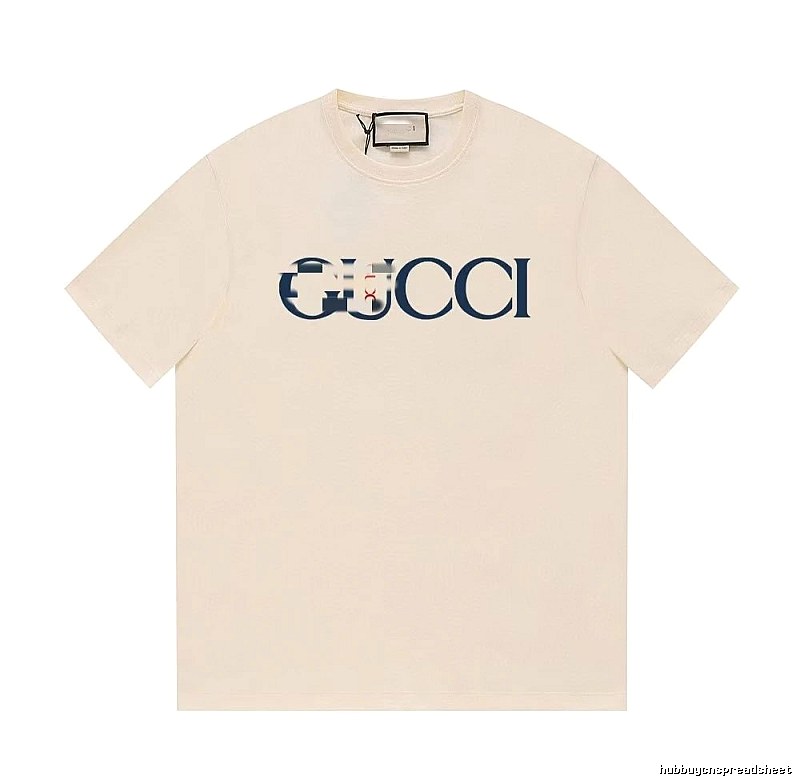 Gucci Classic Printed Casual Style Off-white Short Sleeve T-Shirt