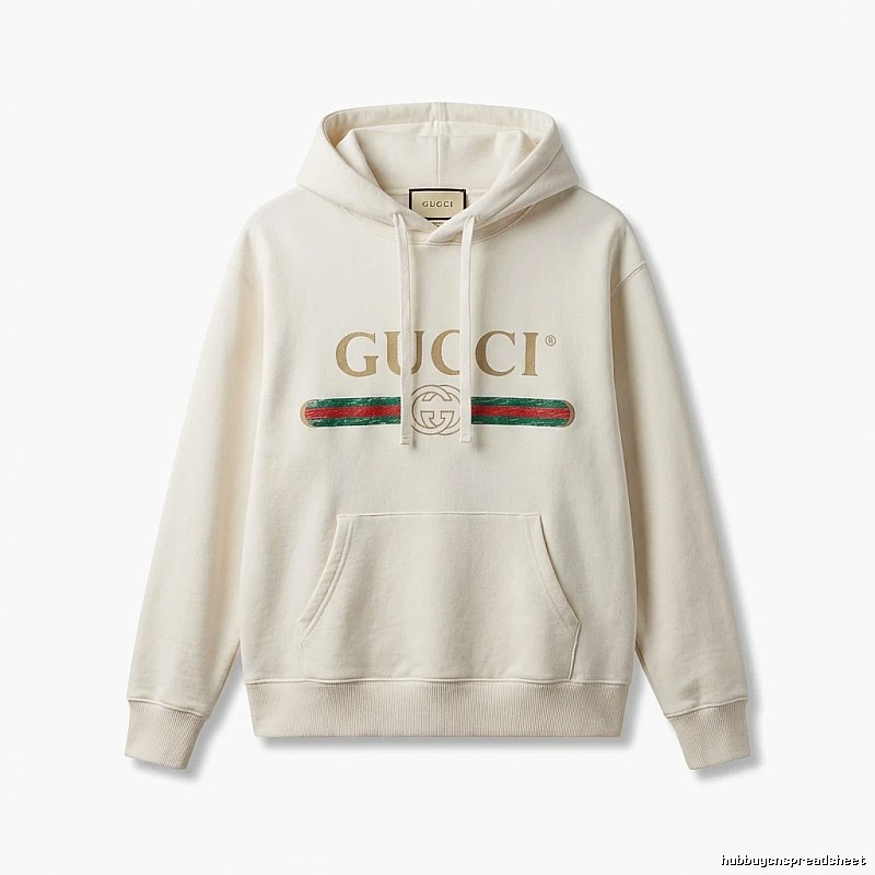 Gucci classic retro style white sweatshirt