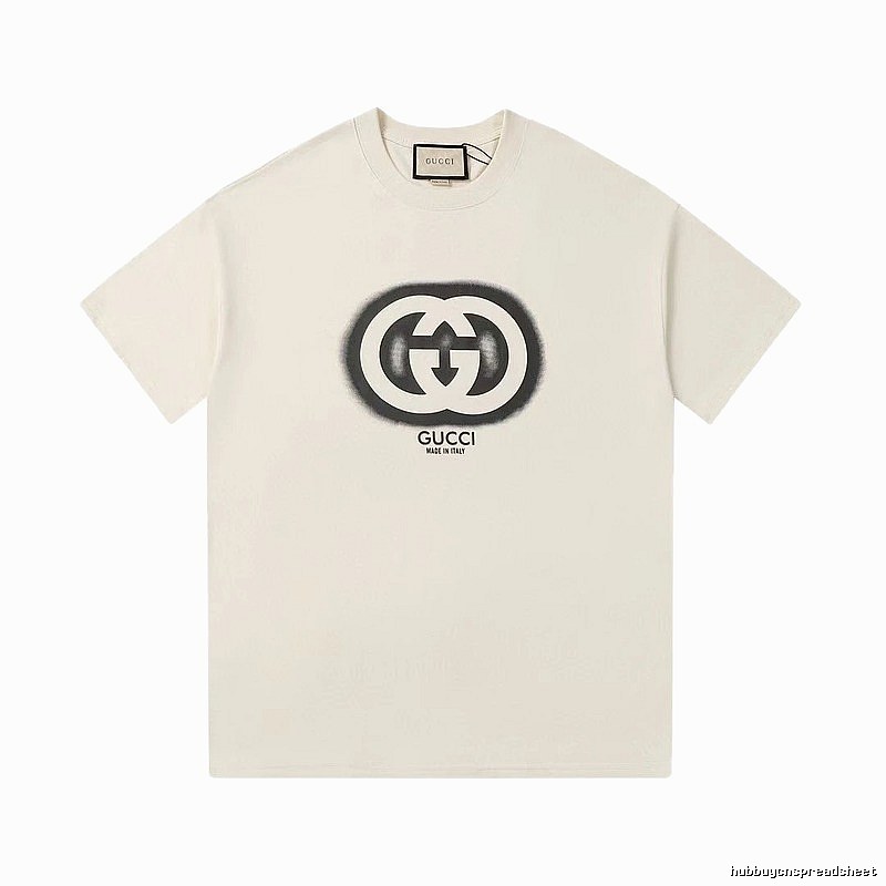 Gucci Double G Print Vintage Style Off-white T-shirt
