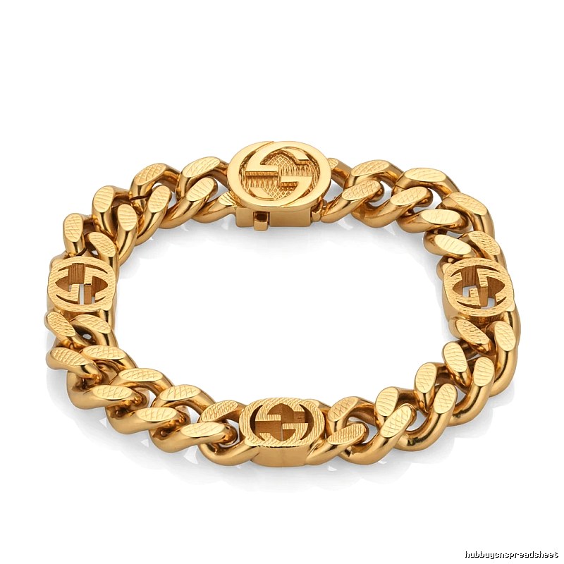 Gucci golden retro-style bracelet
