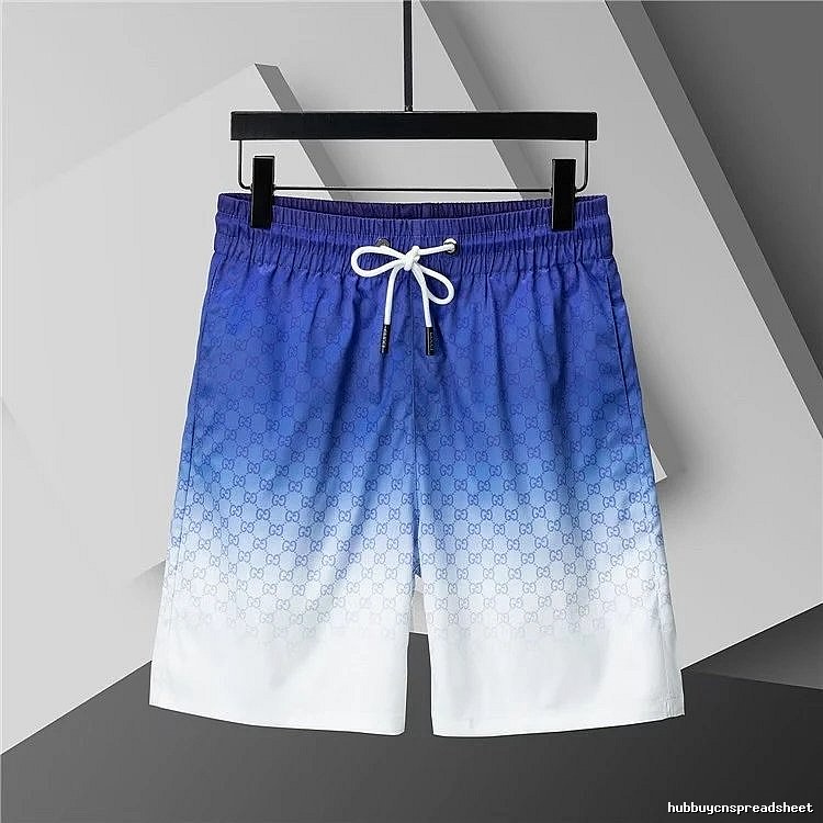 Gucci gradient-style blue and white shorts