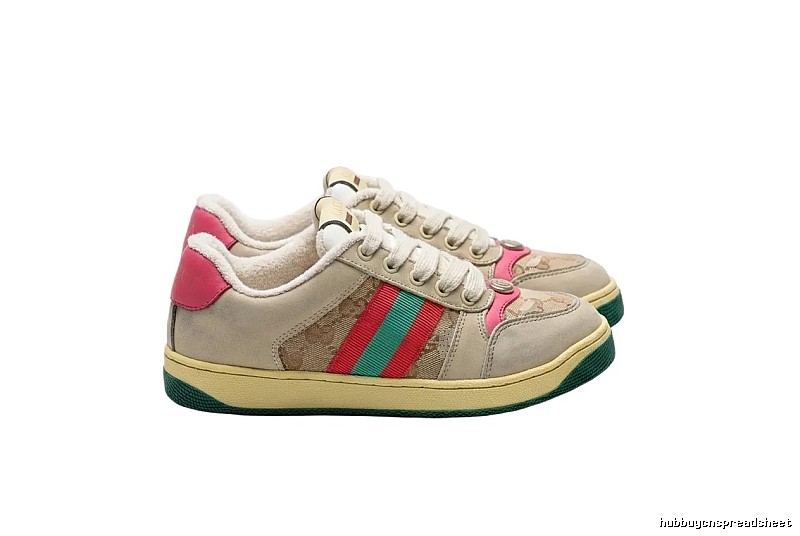 Gucci retro-style three-color sports shoes