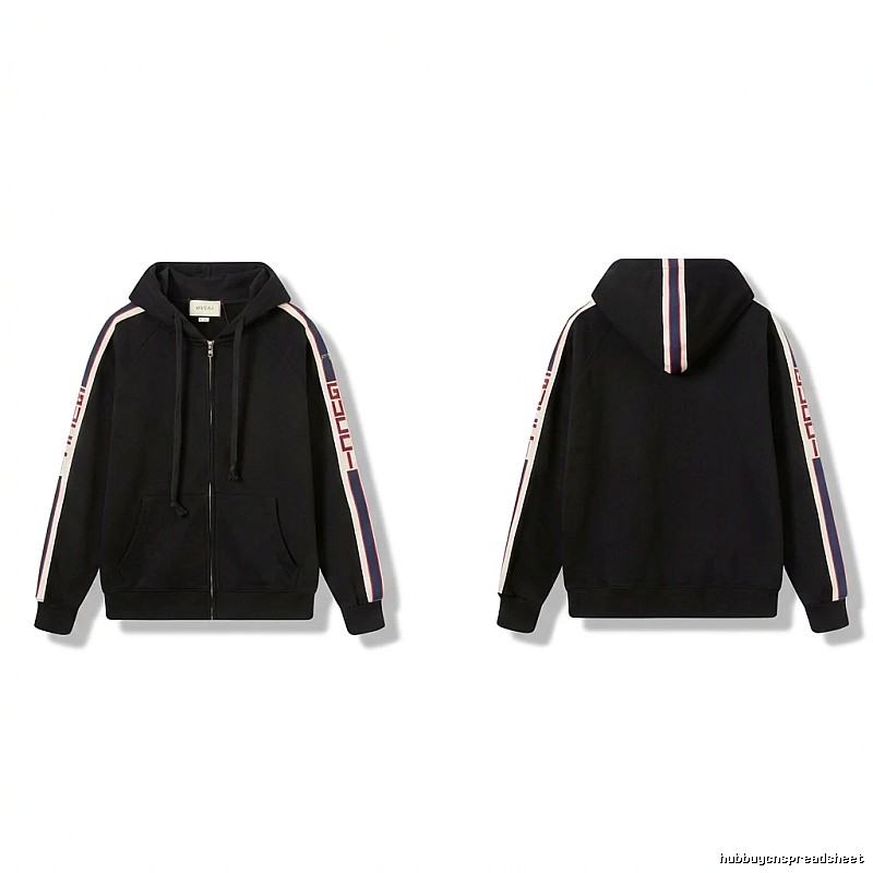 Gucci striped fashionable black sweatshirt