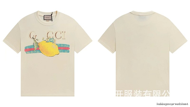 Gucci Vintage-style Off-white Lemon Print T-Shirt