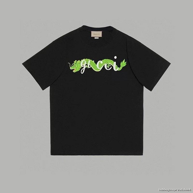 Gucci Year of the Dragon Collection Trendy Black Short-sleeve T-shirt