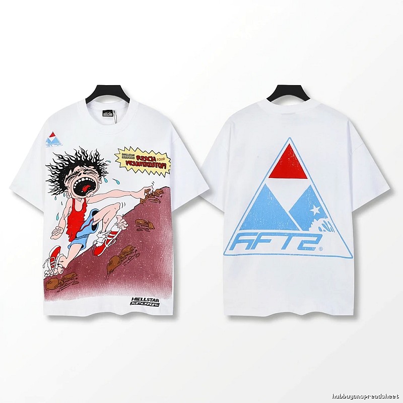 Hellstar Cartoon Trendy White T-shirt