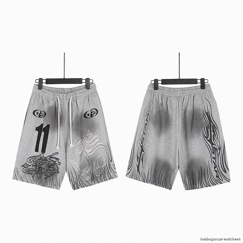 Hellstar dark style gray shorts
