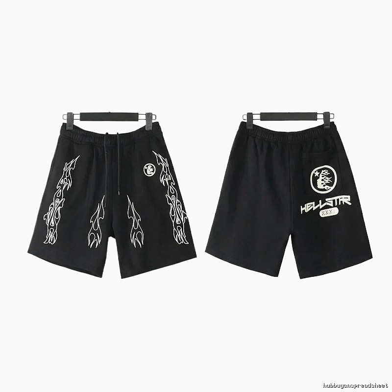 Hellstar dark style printed shorts