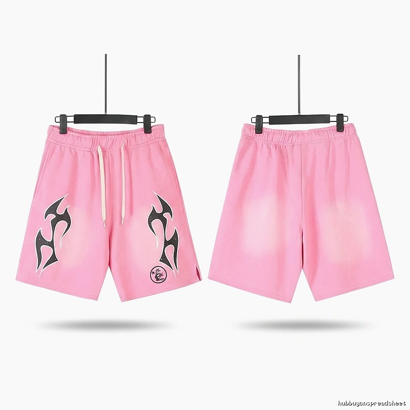 Hellstar Flame Wind Pink Shorts