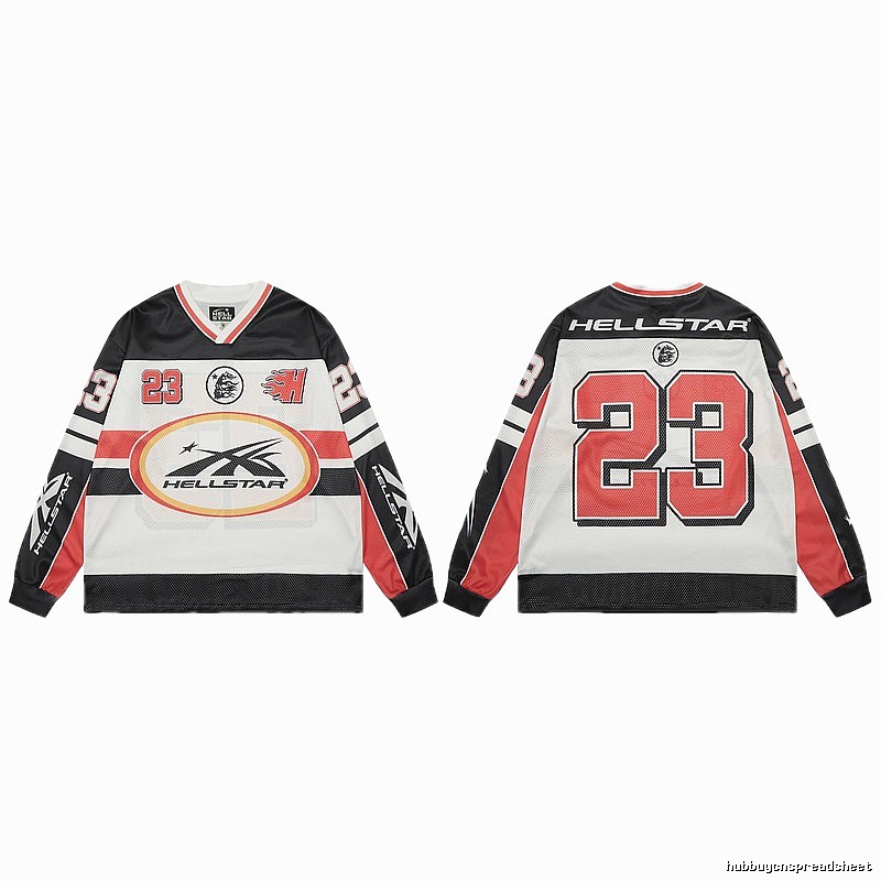 Hellstar No.23 American Street Style Black and Red Jersey