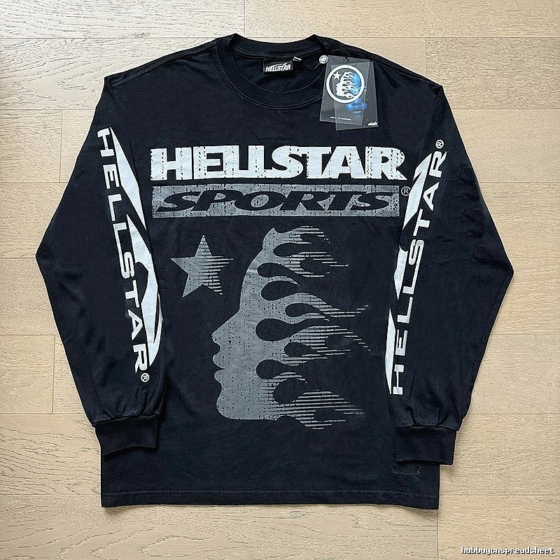 Hellstar Sporty Style Black Long Sleeve