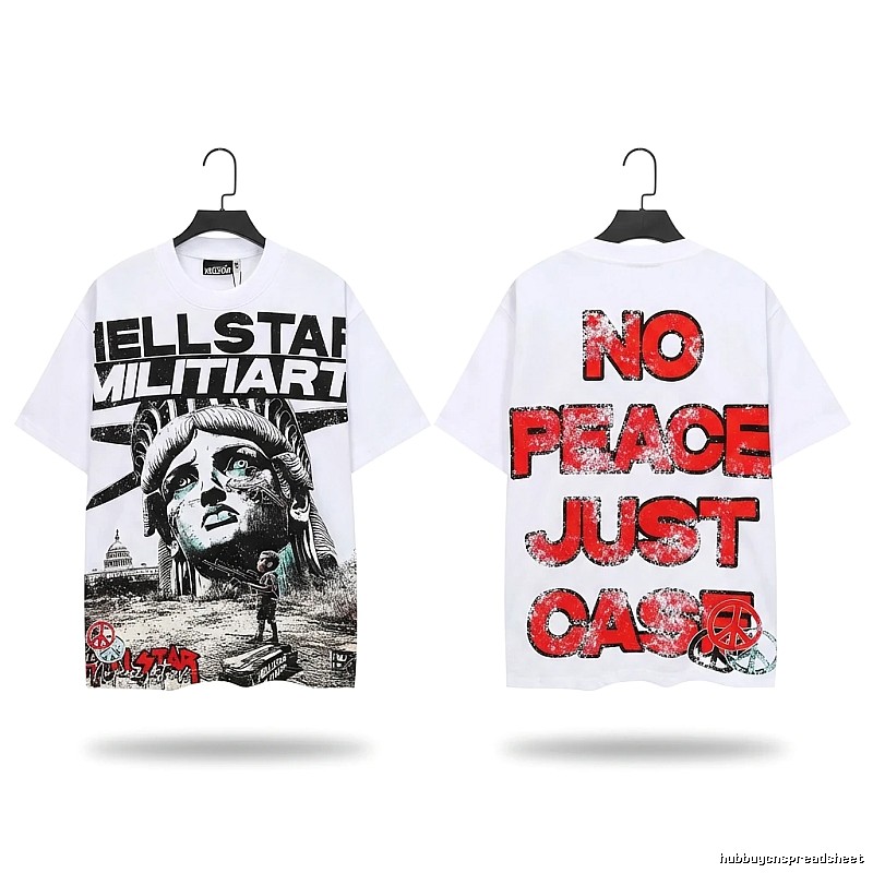 Hellstar Statue of Liberty Print White T-shirt