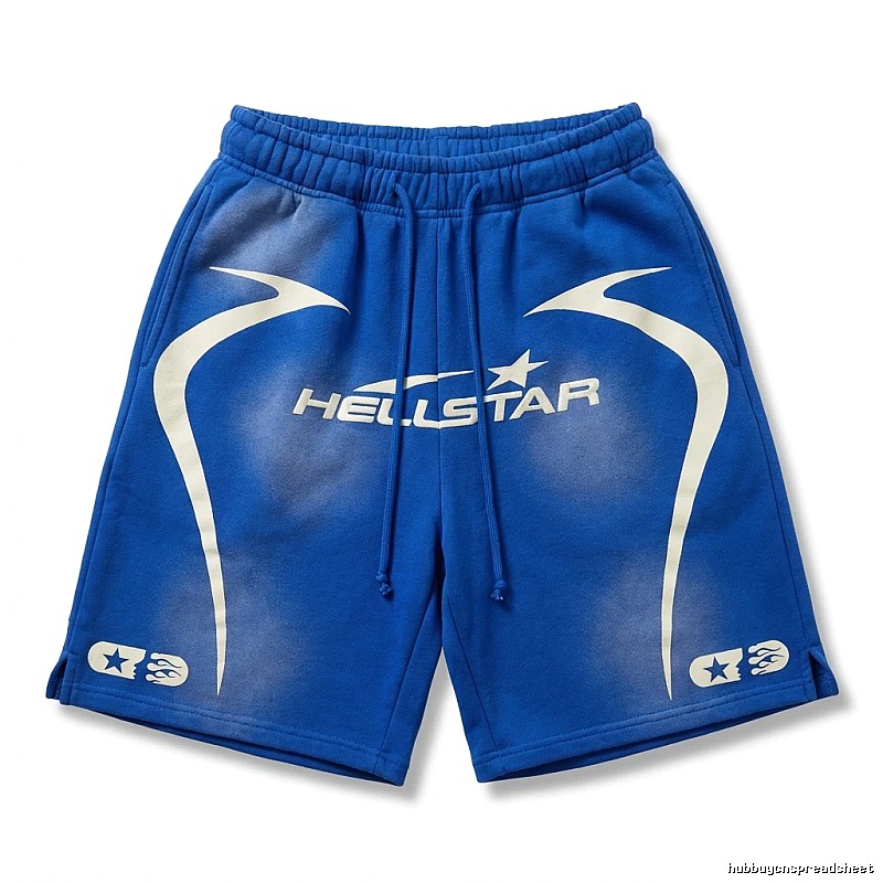 Hellstar Trendy Blue Shorts