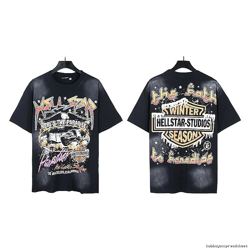 Hellstar Winter Collection Vintage Style Black T-Shirt